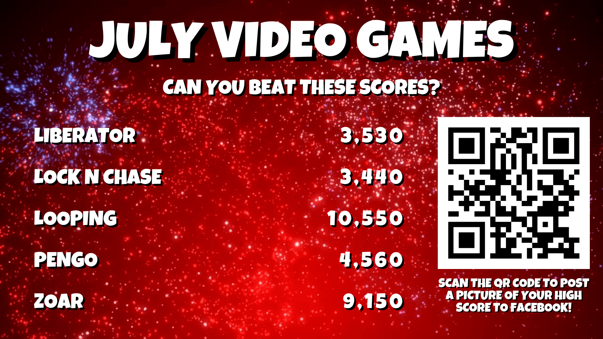 July Monthly Video Games High Scores 7-1-25 (SOCIAL MEDIA EDITION) July Monthly Video Games High Scores 7-1-25 (SOCIAL MEDIA EDITION)