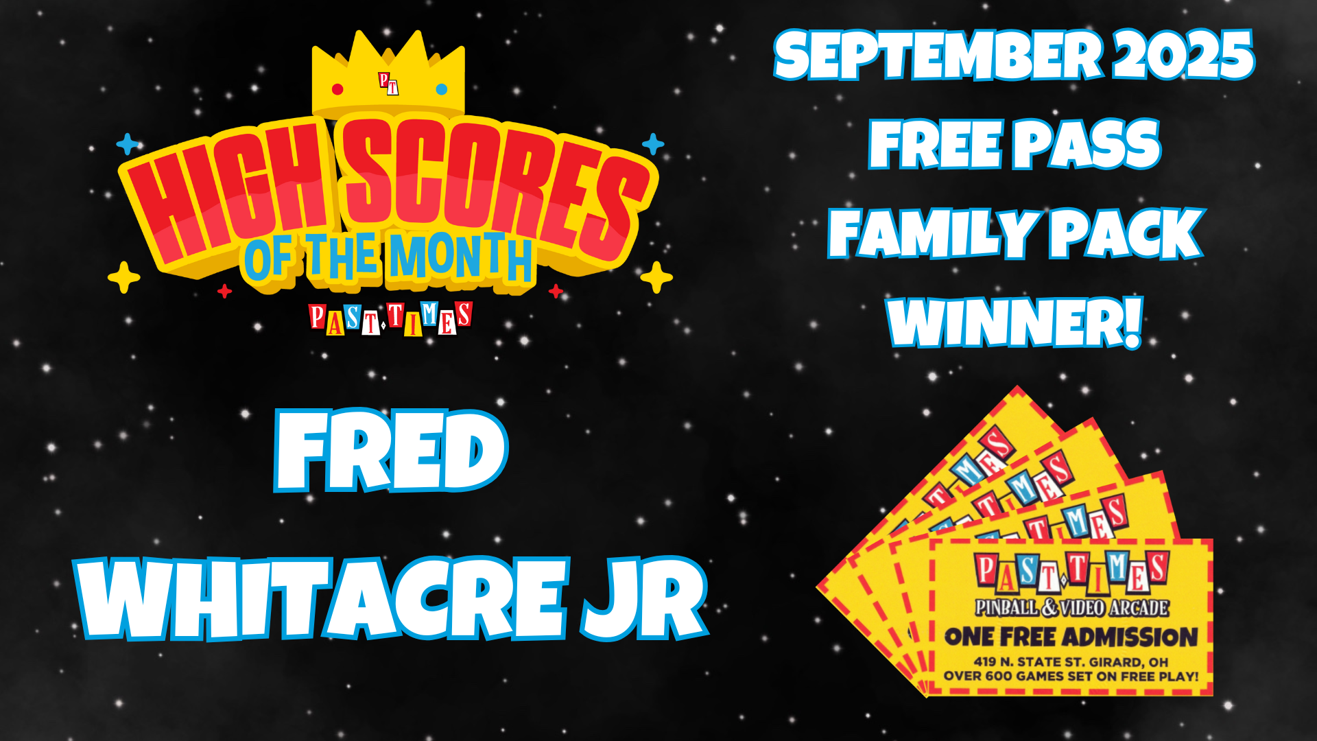 September 2025 Monthly High Scores Family Pack Winner September 2025 Monthly High Scores Family Pack Winner